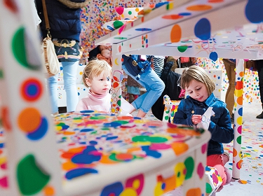 Yayoi Kusama's Obliteration Room, Clore Learning Centre at Tate Modern, 2012 © Tate 2014 (conf.)